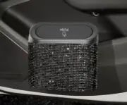 1L Car Interior Storage Trash Bin: Mini Dustbin with Push Can Lid, Door Seat