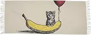 [XYMZR] Women’s Scarf Cute Cat Banana Balloon Soft Warm Long Scarves Shawl Wrap for Winter Autumn Spring Travel Office Home, Multi-colored