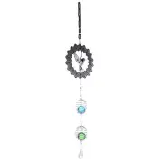 (C)Cute Wind Chimes Metal Music Spiral Crystal Ball Wind For Indoor