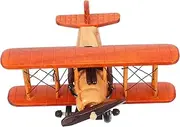 Vintage Airplane Decor Retro Plane Model Wooden Aircraft Ornament Unique Plane Toy for Kids