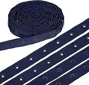 uxcell 8 Yard Snap Button Tape, Polyester Plastic Snap Button Trim, Sewing Press Stud Ribbon Replacement for DIY Craft Clothes Fabric Sewing, Dark Blue