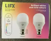 LIFX MINI COLOUR B22 800 Lumens Smart Light 2 Pack HB2L3A19MC08B22