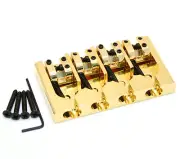 Hipshot Gold/Brass A Series Bass Bridge String Thru Fender P/Jazz® 5A400G-FM2