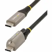 StarTech.com 20in 50cm Top Single Screw Locking USB C Cable 10Gbps, USB 3.1 Type-C Cable, 5A/100W PD, DP Alt Mode, USB-C to C Co