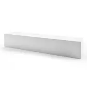 2.4m White Gloss Suprilla TV Unit