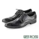 【GREEN PHOENIX】男 紳士皮鞋 商務皮鞋 牛津鞋 漸層 布洛克 雕花 全真皮 EU39 黑色