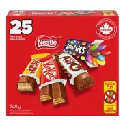Nestle Assorted Mini Chocolate Bars 25 Mini Sized Bars