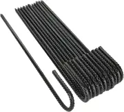 16 Inch Rebar Stakes, 12Pcs Heavy Duty Rebar Stakes J Hook 5/16 Ground Stakes Te