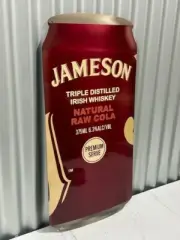 JAMESON IRISH WHISKEY SPIRIT CAN LARGE METAL SIGN DIE CUT 3D DESIGN