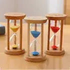 1pc 1/3/5 Minutes Wooden Hourglass Children Tooth Brushing SandTimer Clock Decor