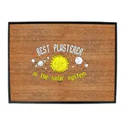 Best Plasterer Solar System - Funny Novelty Doormat Man Cave Floor mat