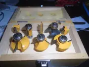 8 pc Router Bit Set 1/4 Shank ball bearing-NEW in BOX
