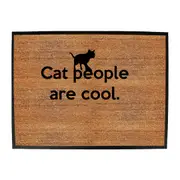 Animal Cat People Are Cool - Funny Novelty Doormat Man Cave Floor mat