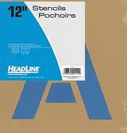 Headline Sign 112 Stencil Set, 12-Inch Capital Letters A to Z