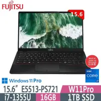 在飛比找PChome24h購物優惠-Fujitsu 富士通 E5513-PS721(i7-135