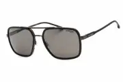 CARRERA 256/S V81 M9 Sunglasses Ruthenium Black Frame Gray Lenses 58mm