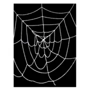 4.5' ft Deluxe Large Black Spider Web ~ INDOOR OUTDOOR HALLOWEEN DECORATION PROP