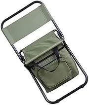 GOOHOCHY Collapsible Ice Bag Chair Portable Folding Cooler for Outdoor Activities Lightweight Camp Stool with Backrest for Camping Hiking and More