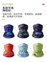 在飛比找Yahoo!奇摩拍賣優惠-新款GIANT捷安特自行車魔術頭巾冰絲運動防曬面罩戶外速干面