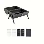 NNETM Portable Mini BBQ Grill - Foldable Outdoor Barbecue Stove