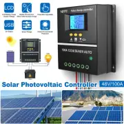 4000W MPPT Solar Charge Controller 100A 12V 24V 36V 48V PV Regulador LCD