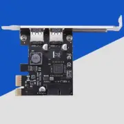SSU 2 Port USB 3.0 PCI-e x1 Expansion Card PCI Express Adapter for Desktop