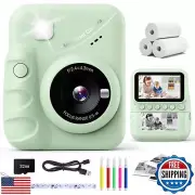 Kids Camera Instant Print, 3.0'' Screen 48MP Photo Instant Camera for Kids wi