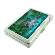 Magic Horse Em1 Cigarette Case with Built in Lighter Metal Wallet