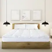 Royal Comfort 1000GSM Luxury Bamboo Mattress Topper King White