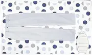 [Encasa XO] Ironing Mat/Pad (Large 48"x28") with 3mm Padding & Silicone Iron Rest for Steam Pressing on Tabletop or Bed - Heat Resistant, Portable, Quilting & Travel Blanket - Blue Moon