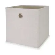 Collapsible Storage Cube - Linen Look