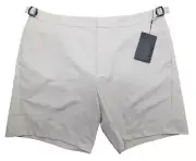 G/FORE Shorts Men's 36" 7" Ivory Flat Front Tech Tab Golf ⛳ Logo