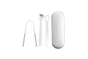 3 Pcs Stainless Steel Tongue Scraper with Case, U-shaped, hollow, Spoon Scraper Stainless Steel Cleaner