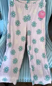 NWT! LIFE IS GOOD "GOOD KIDS" COTTON LOUNGE PANT "DAISIES".SO SOFT & COMFY (L)