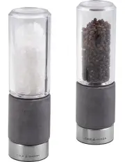 [Cole & Mason] Regent Concrete Seasoning Mill Gift Set in Clear