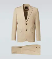 [Zegna] Zegna Trofeo wool and linen suit AU 102 beige