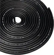 Conext Link 25 ft Black 8 Gauge Amplifier Power Ground Wire 25 Feet 8 GA AWG Amp Cable Roll （10863）