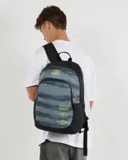 [Rip Curl] Rip Curl Ozone 30L School Backpack in Black/Green One Size Black/Green
