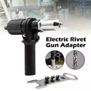 Electric Rivet Pop Gun Adaptor Cordless Drill Nut Converter Riveter Insert Tool