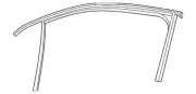Genuine Volkswagen Run Weather-Strip 3CN-837-432-B-5AP