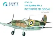 1/48 Quinta Studios 3D Interior Decal #48134 Spitfire Mk.I for Tamiya