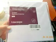 Linenspa 5-sided Mattress Protector, Twin, White
