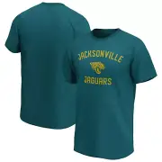 NFL T-Shirt Jacksonville Jaguars Team Arch Core Graphic Football Shirt Teal