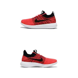 【NIKE】W ROSHE TWO FLYKNIT V2 橘紅 編織 慢跑 二代(917688-600)