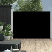 Patio Side Awning Steel Frame Retractable Privacy Shade Sun Wind Screen 1.2x5m