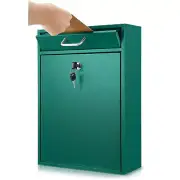 Locking Mailbox with Key Lock Outdoor Large Wall Mount Mailbox with Lock Secu...