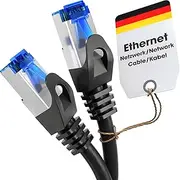 KabelDirekt Network Cable – Transmits Maximum Fibre-Optic Internet Speed – Ethernet & LAN Cable – 30m – Available in 0.25-30m – Gigabit Network, Router/Modem, RJ45 (Black/Silver)