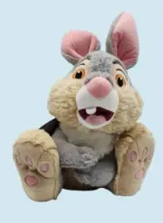 Disney Thumper Plush Toy Gray & Beige Rabbit 12" Soft Stuffed Animal NWT Bambi