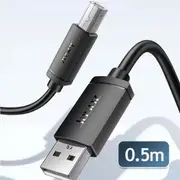 0.5M JASOZ USB Cable for Printer Brother Canon Dell Epson HP Male Type A to B