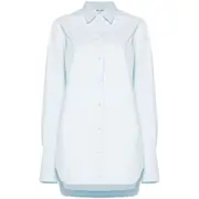 [The Attico] The Attico Button-fastening Shirtdress 38 IT BLUE